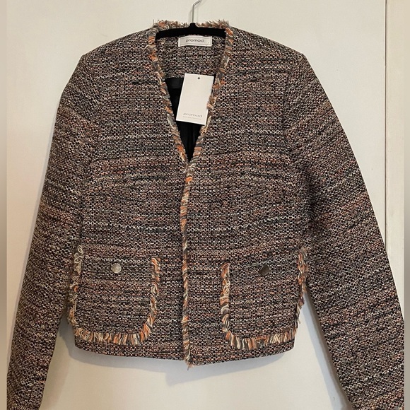 🇫🇷Promod Tweed Jacket/ Coat NWT - Size S/36 - Picture 2 of 8